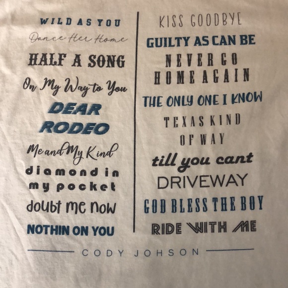 Cody Johnson Concert Tee Shirt - Picture 10 of 12